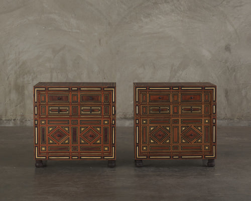 MARQUETRY NIGHTSTAND(S) BY ERNESTO VELAZQUEZ